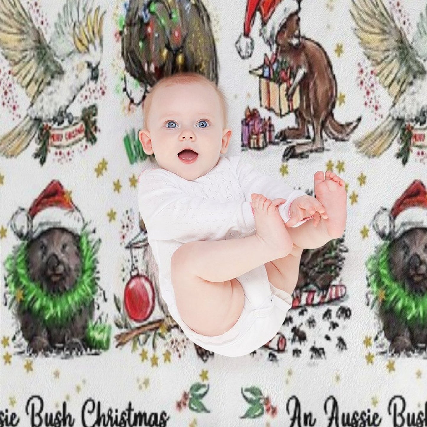 An Aussie Bush Christmas Throw Blanket