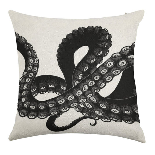 Get Kraken Linen Throw Pillow Cover