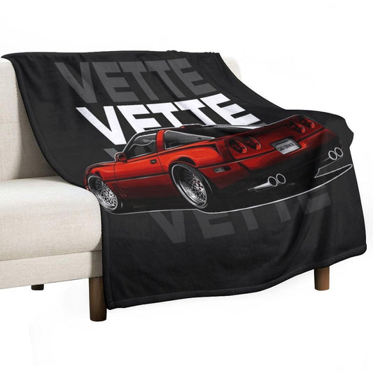 Chevy Vette C4 - CarCorner Throw Blanket