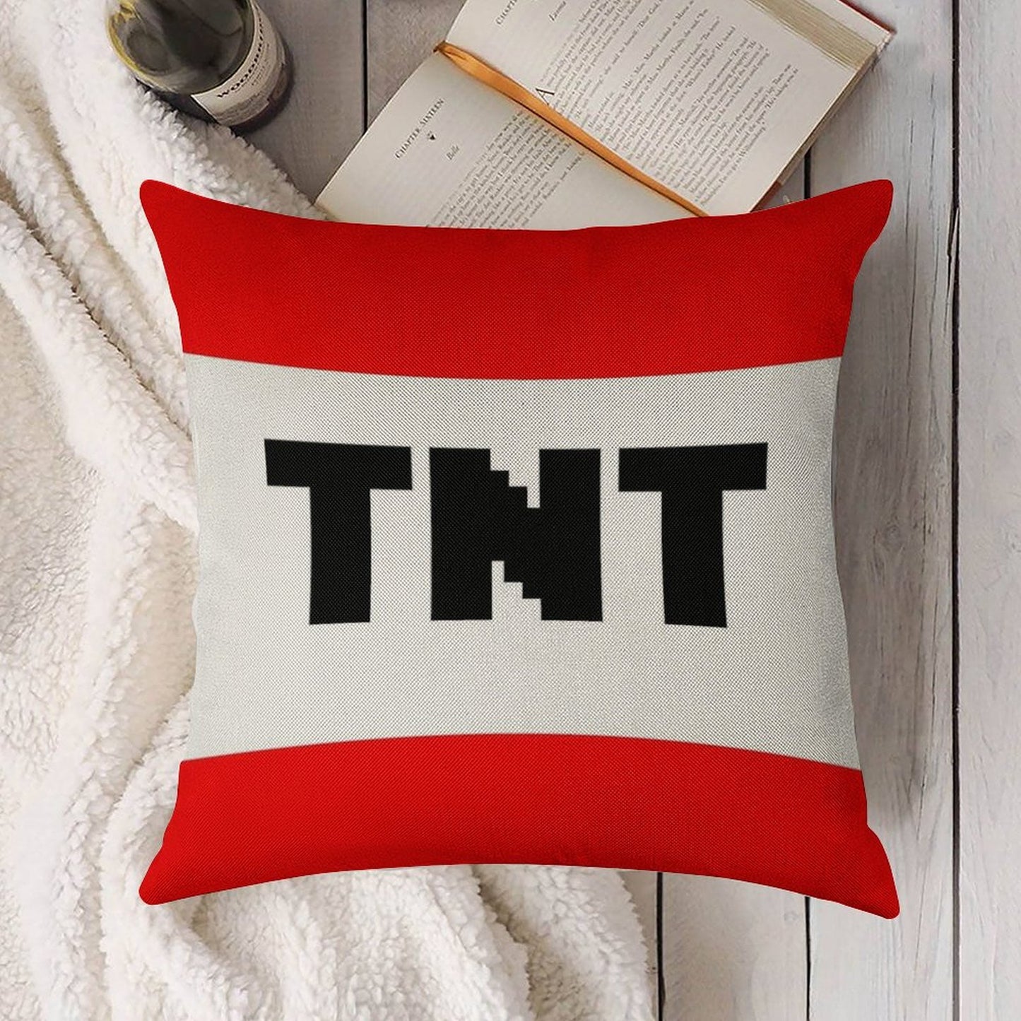 TNT Linen Throw Pillow Cover