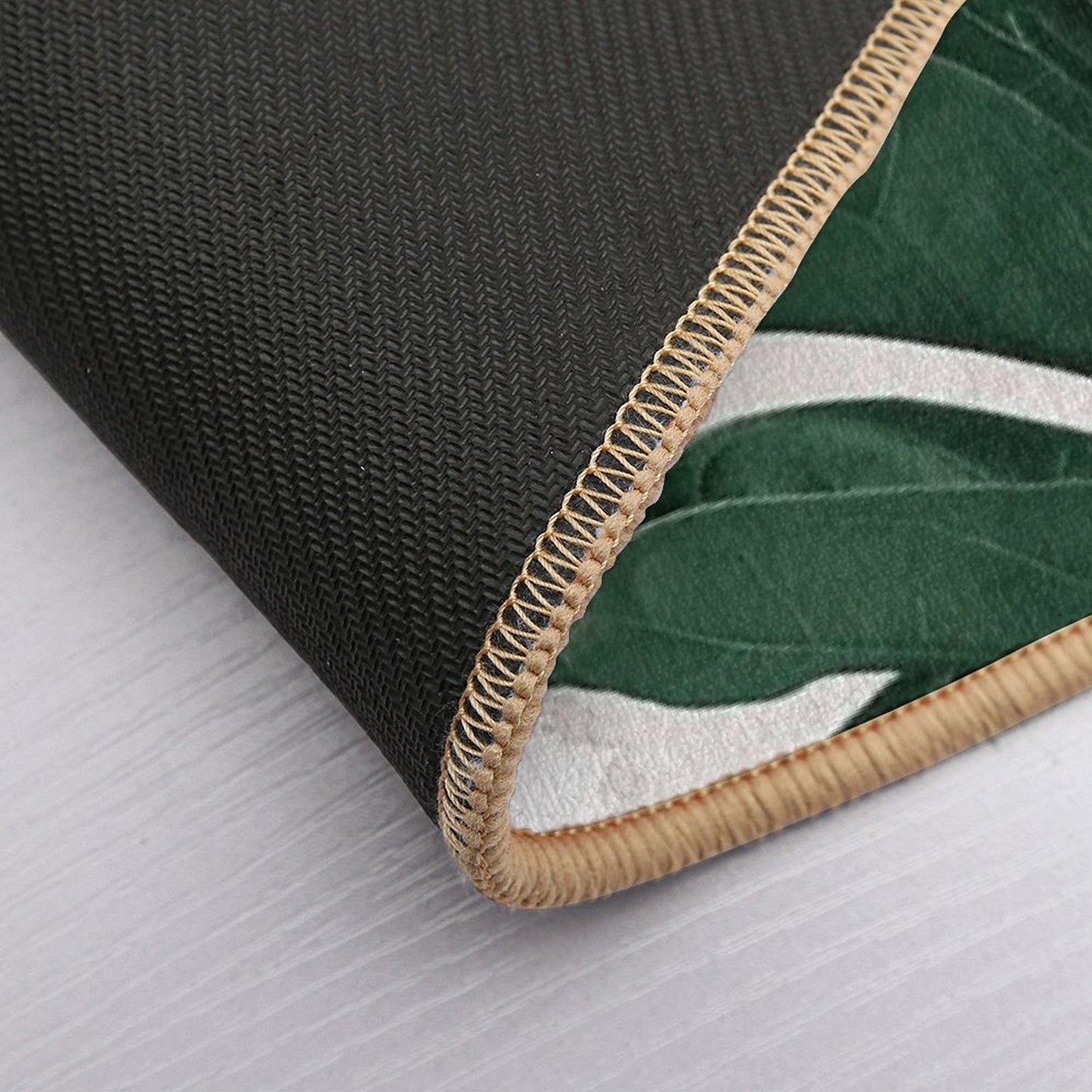 Fiddle Leaf Abstract - Naturelle #1 #minimal #wall #decor #art Bath Mat