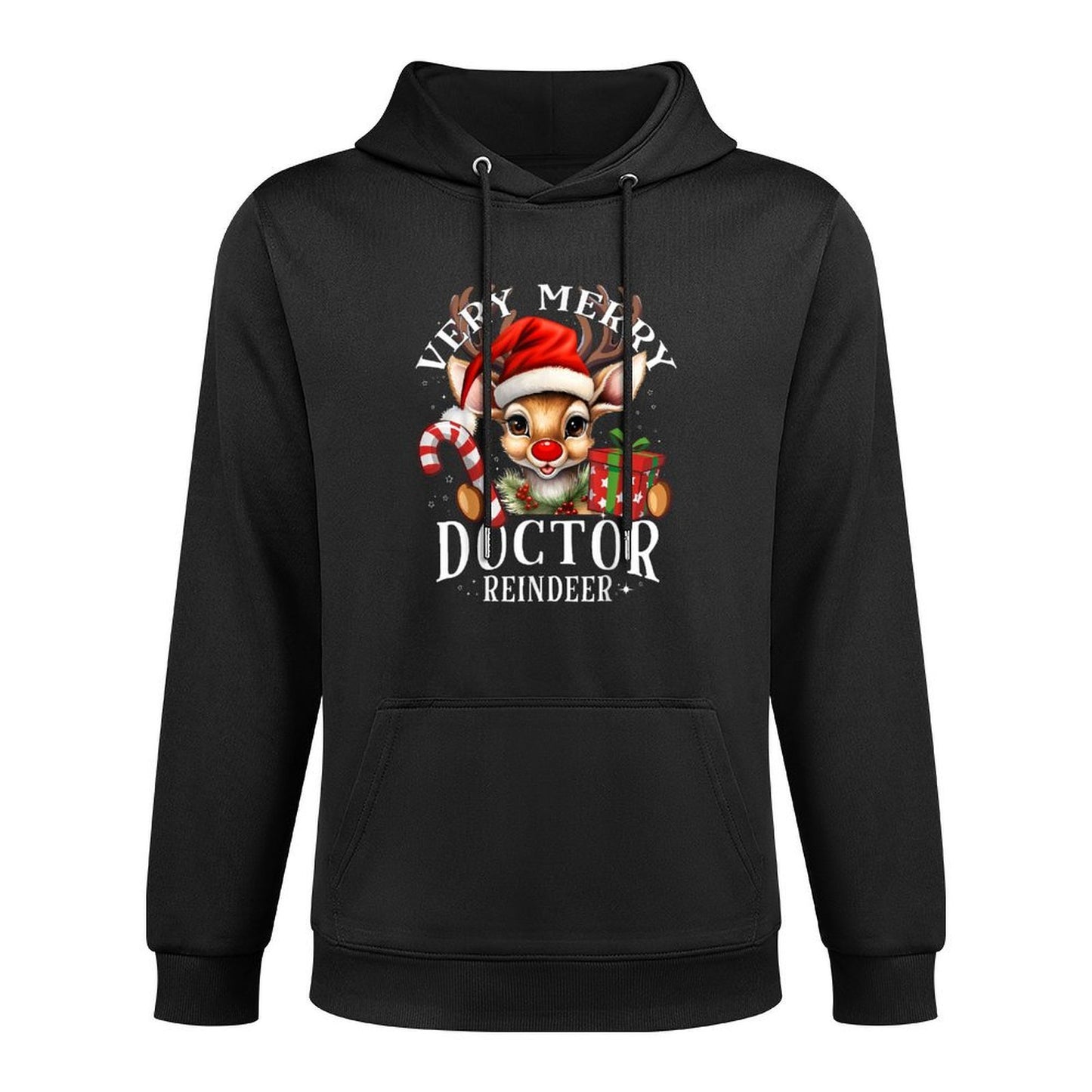 Very Merry Doctor Reindeer Matching Christmas Unisex Design Hoodie