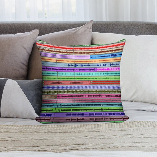 Music Tracks - Producer  Engineer Art Soft Durable Construction Throw Pillow
