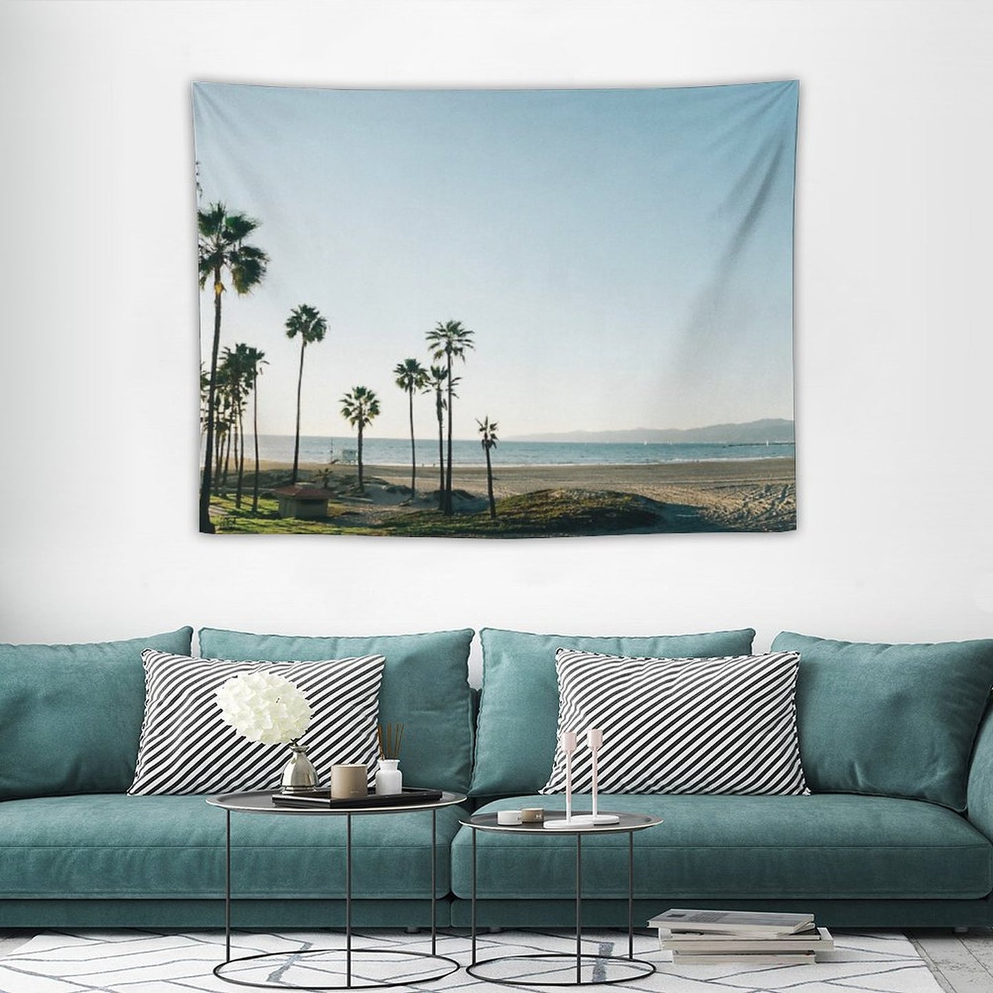 Southern California Palm Trees Tapestry