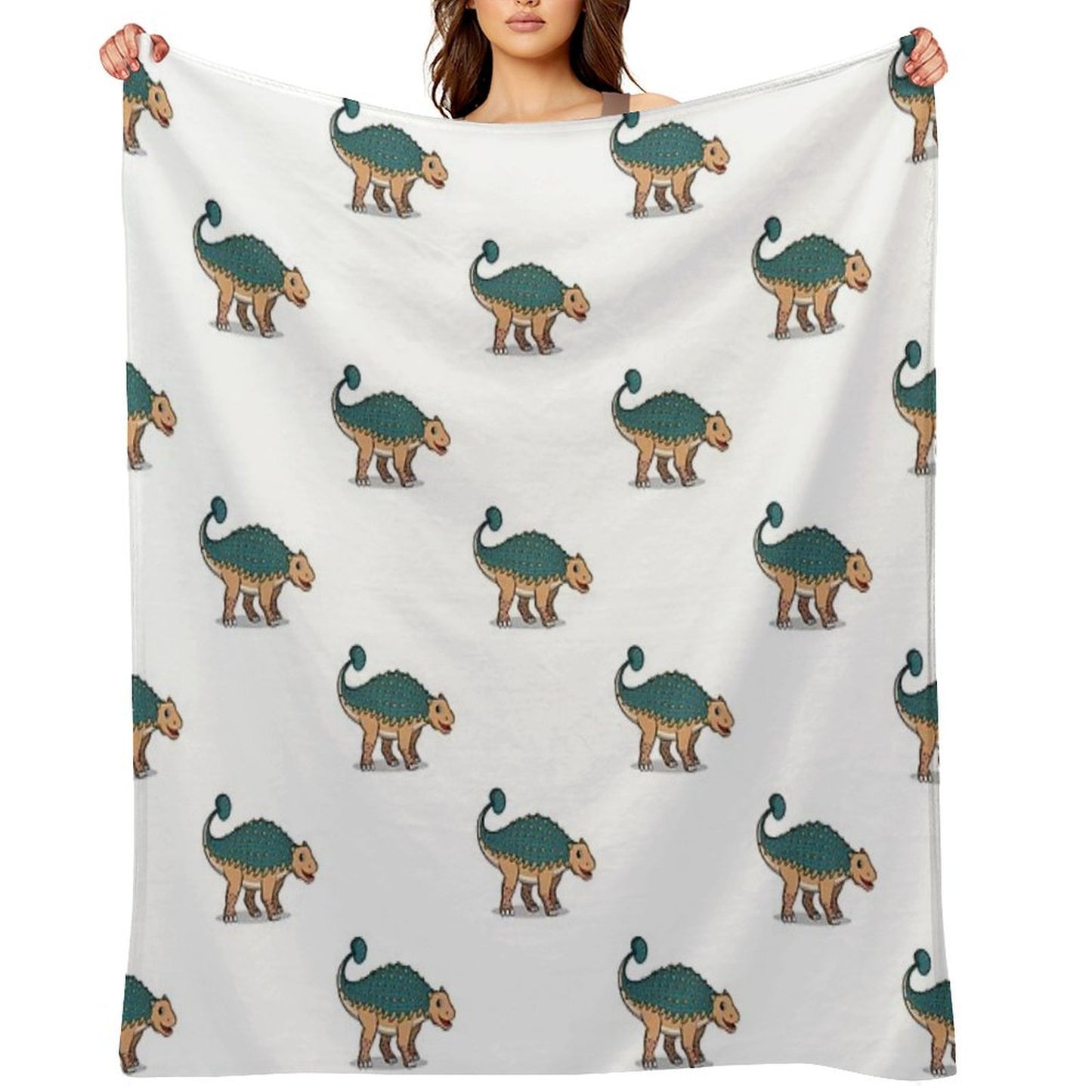 Ankylosaurus Throw Blanket