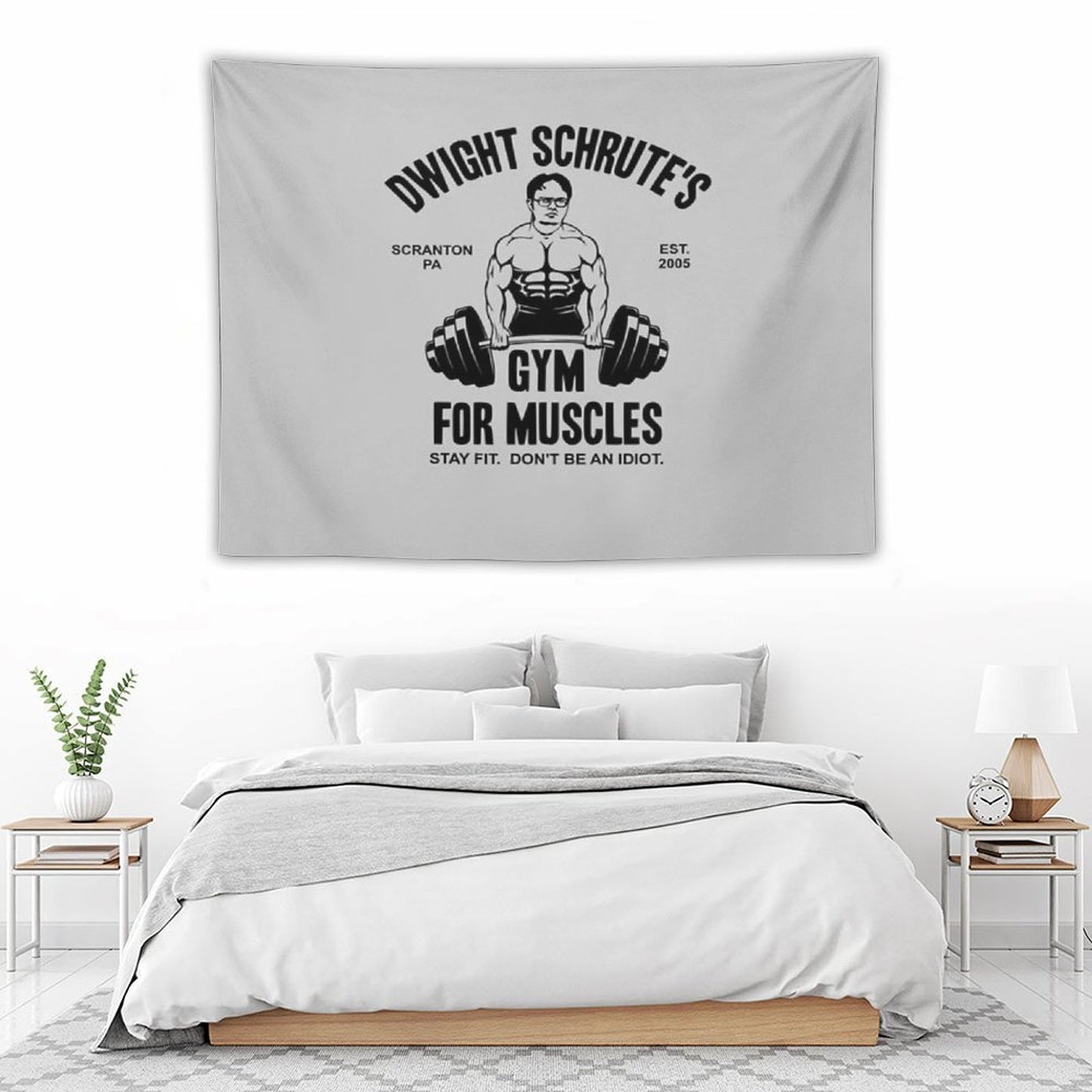 Dwight Schrute Gym For Muscles Tapestry