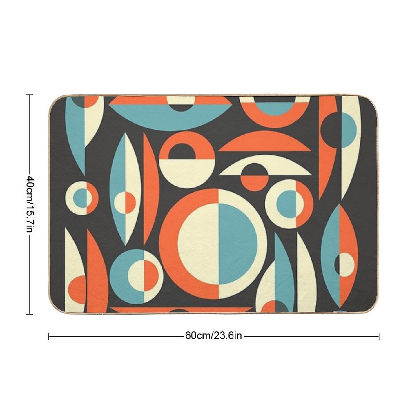 Retro Eames Era Pisces Bath Mat