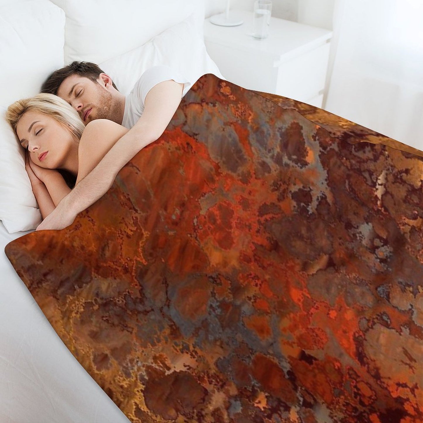 Gold And Rust Throw Blanket