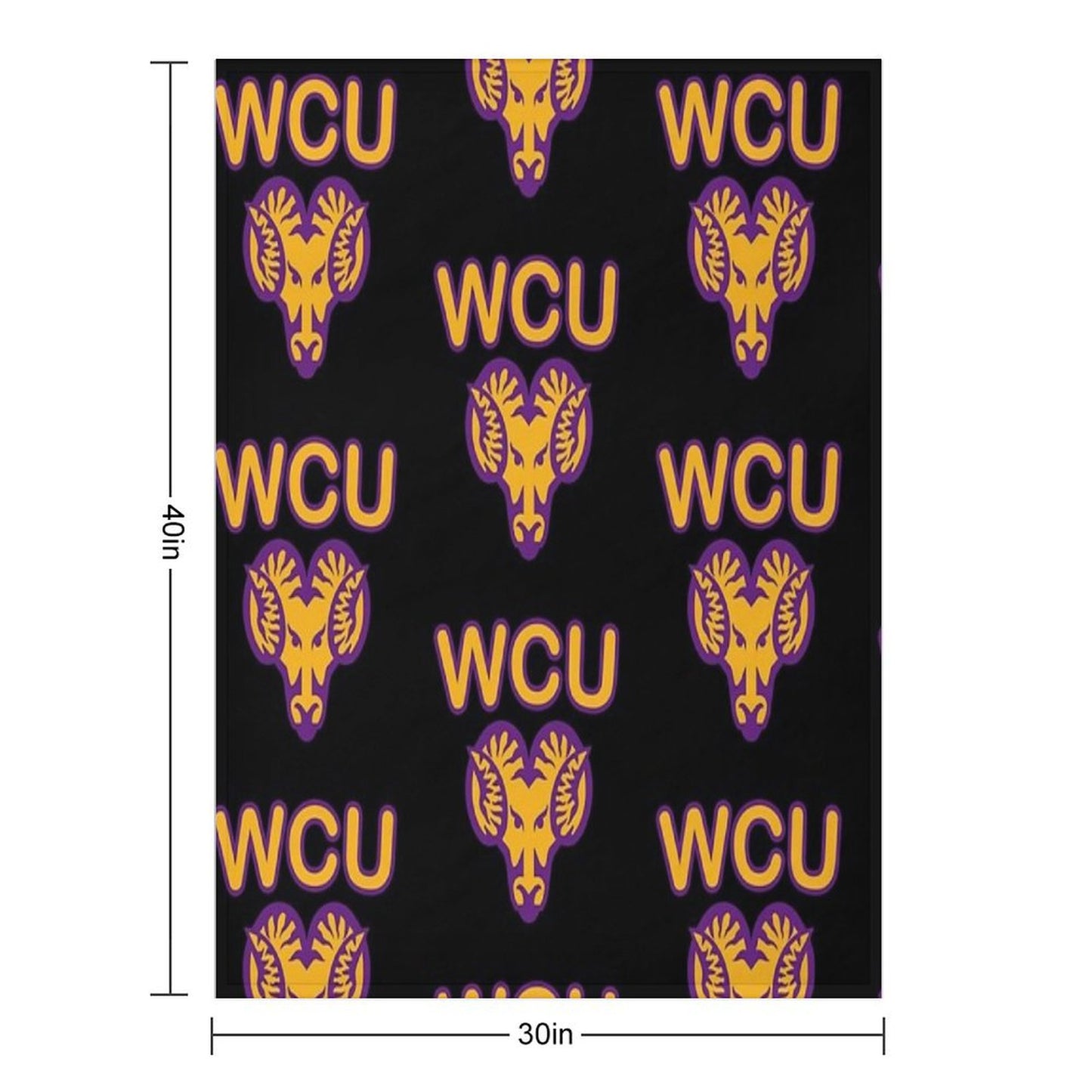 West Chester University Throw Blanket