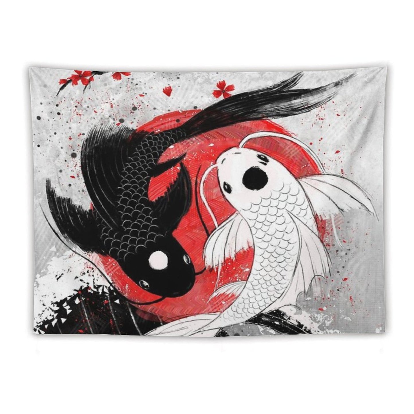Koi Fish - Yin Yang Tapestry