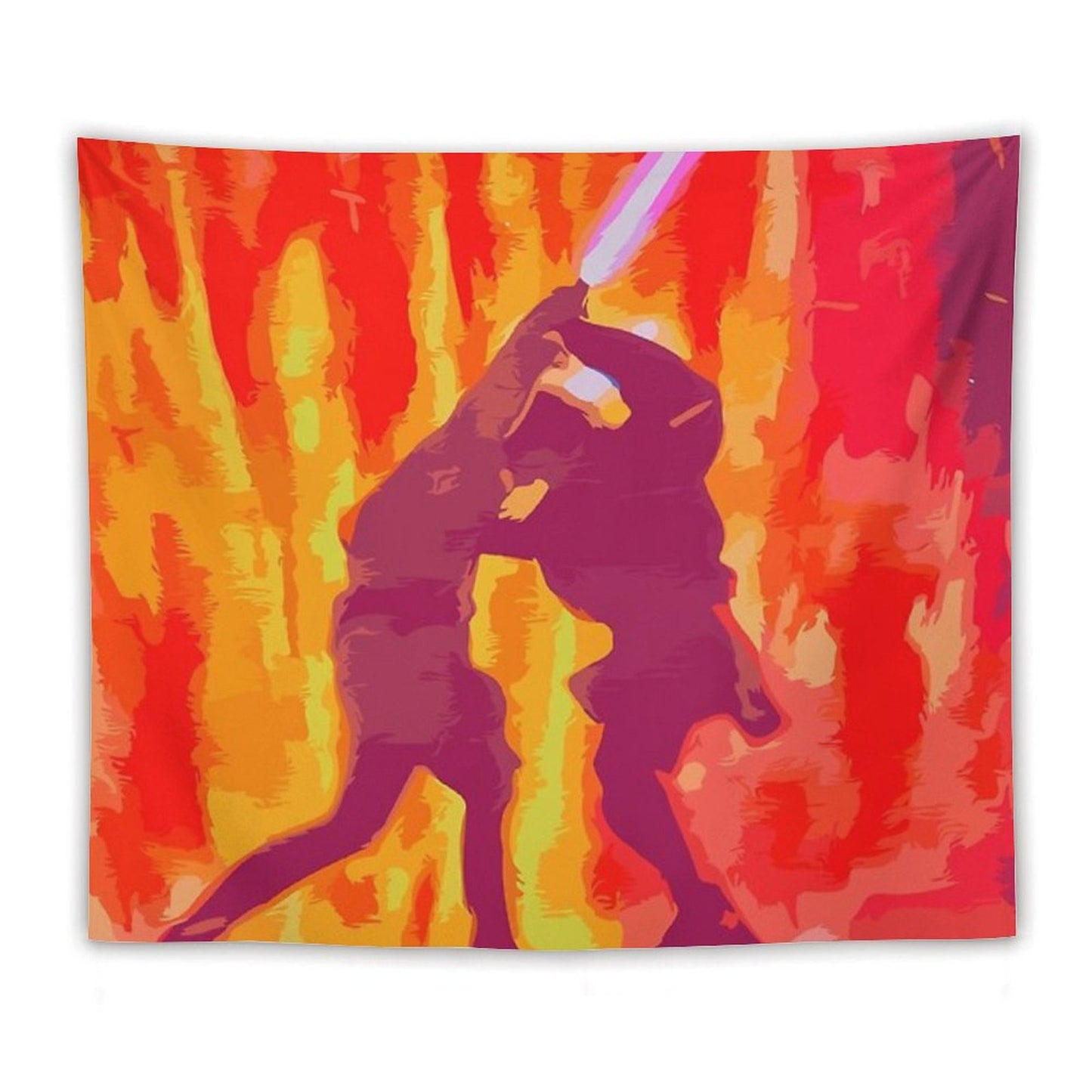 Anakin And Obi-Wan's Duel Tapestry