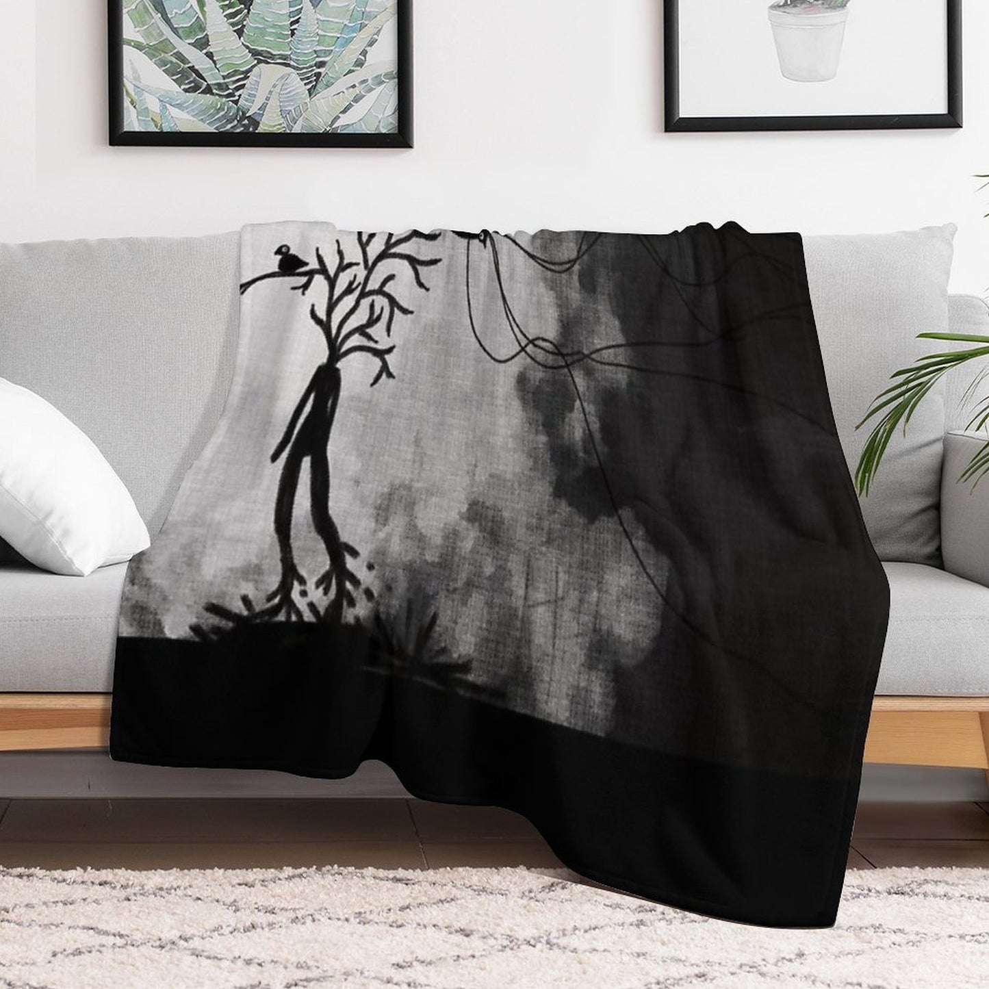 RISE AND FALL Throw Blanket