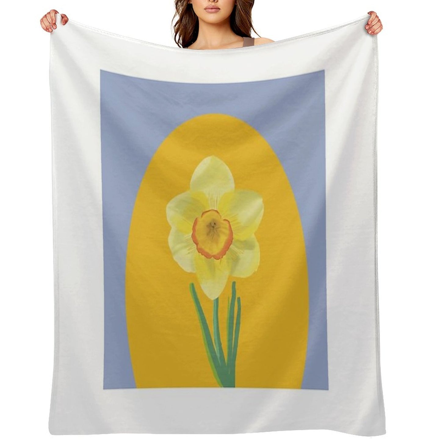 Daffodil Throw Blanket