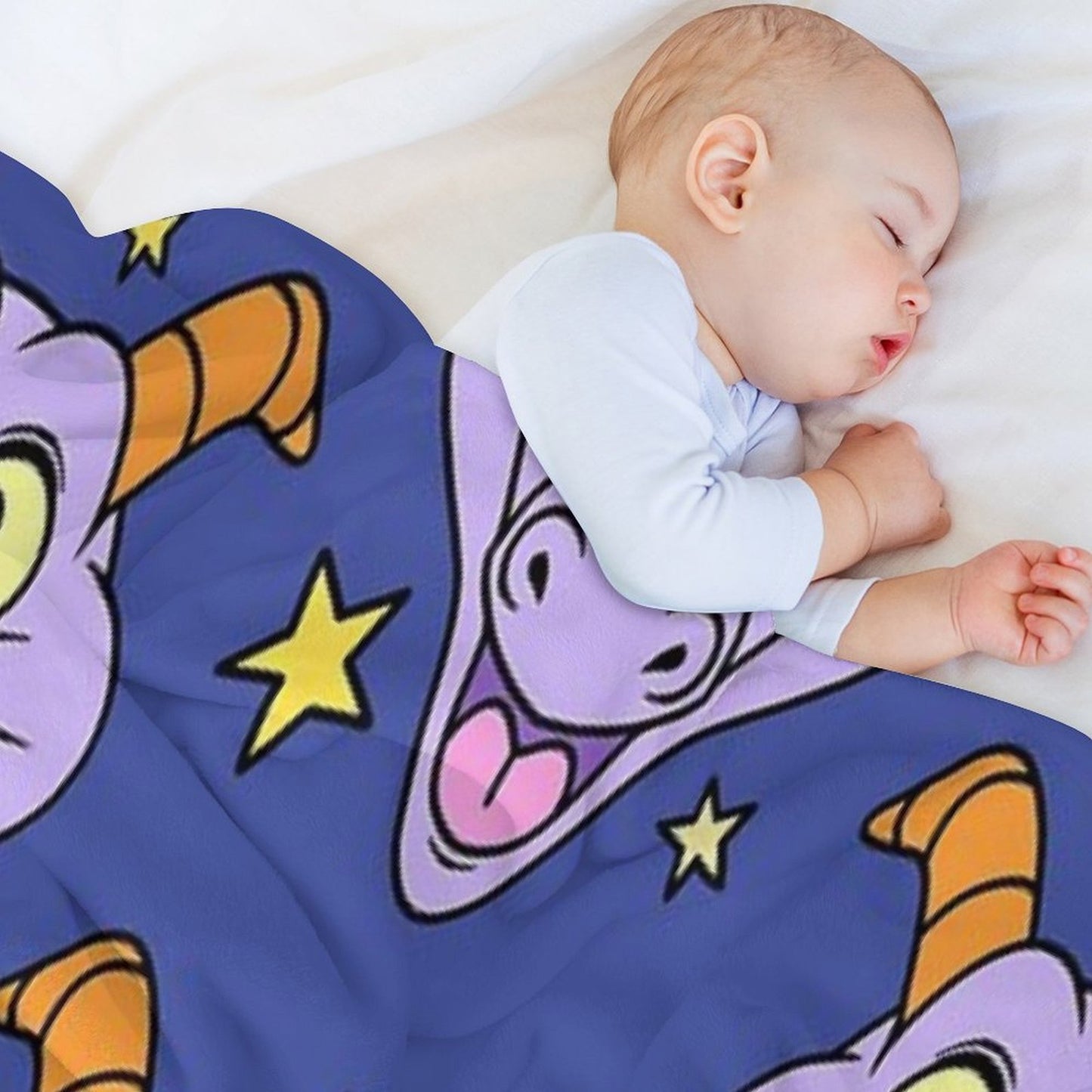 Figment with Stars Throw Blanket