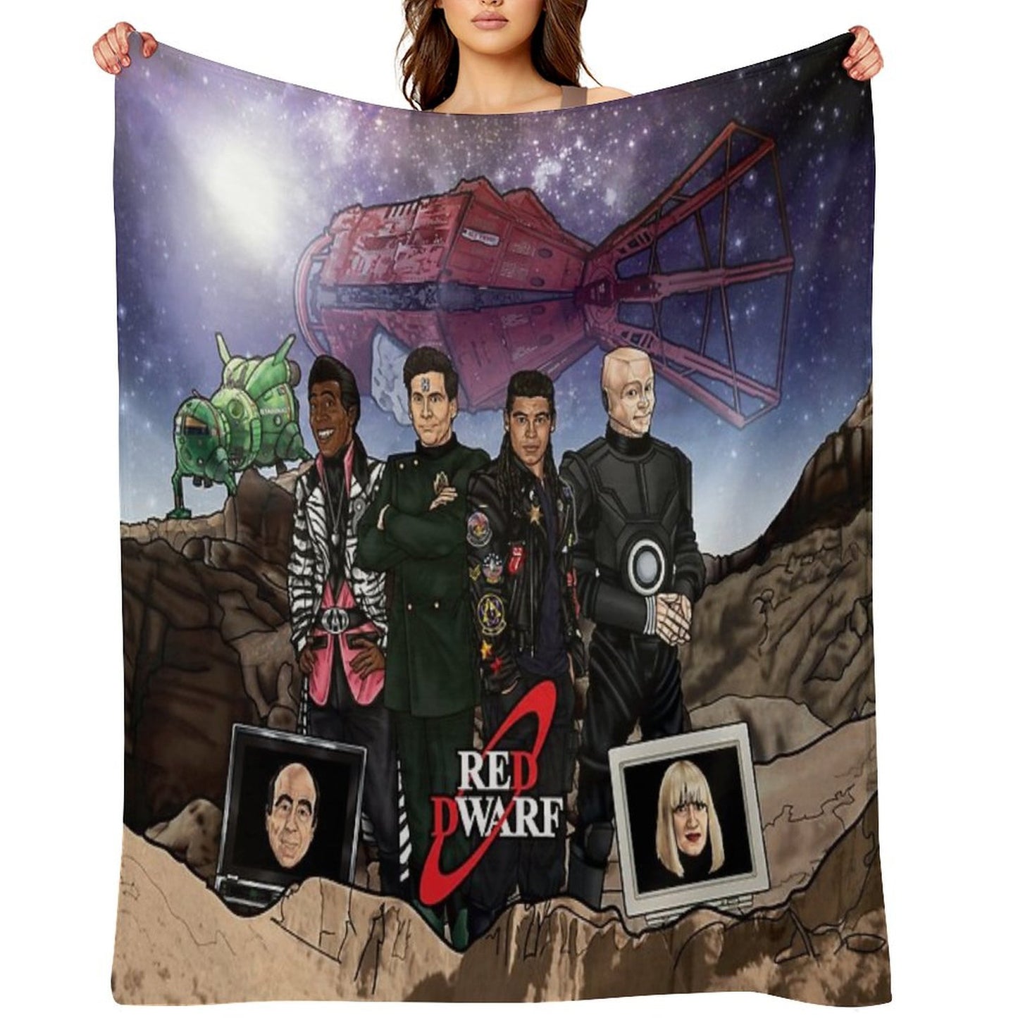 Red Dwarf Throw Blanket