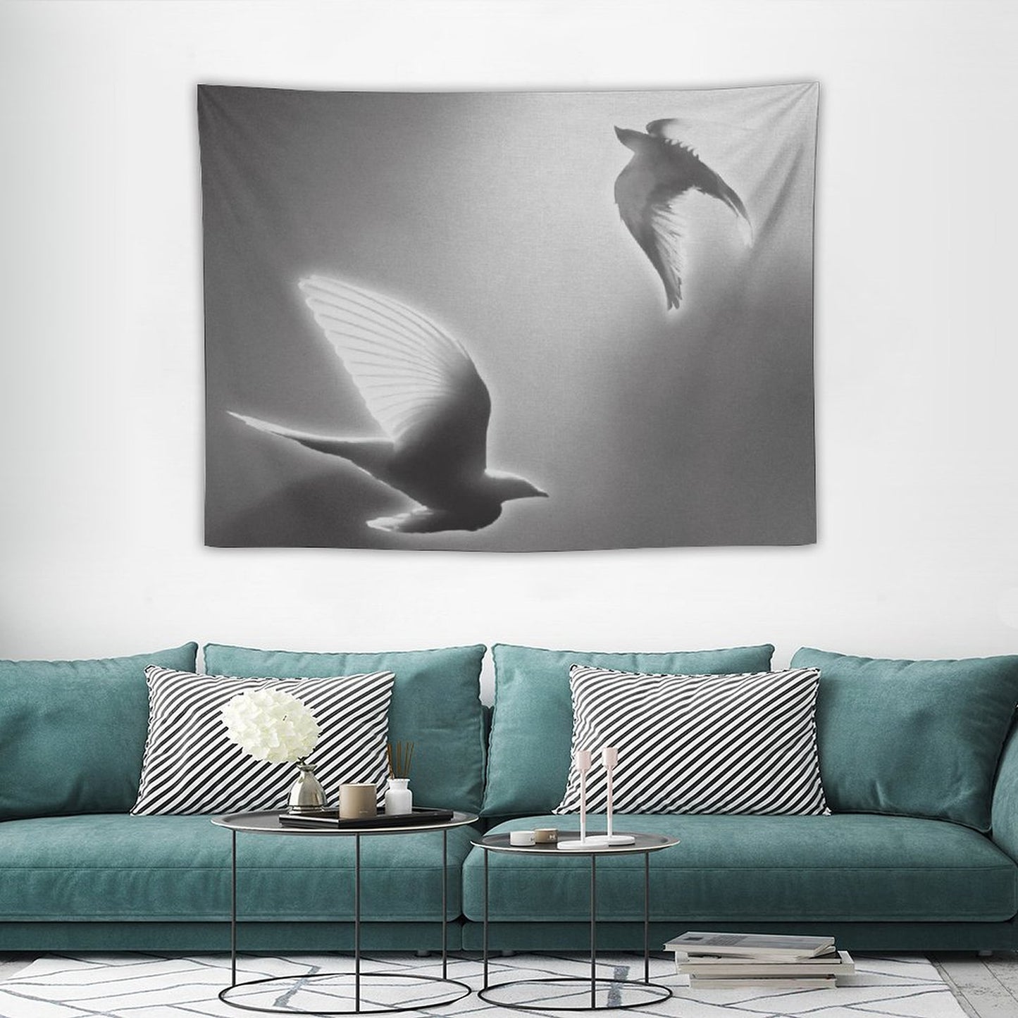 Doves, ‘25 on Blank Canvas Tapestry