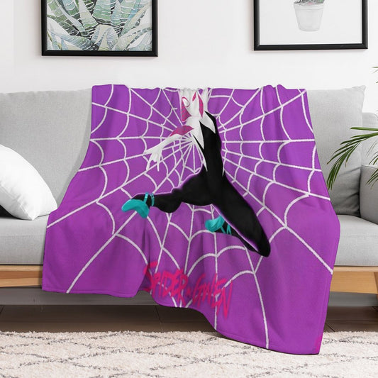 Spider Gwen Loves You Throw Blanket
