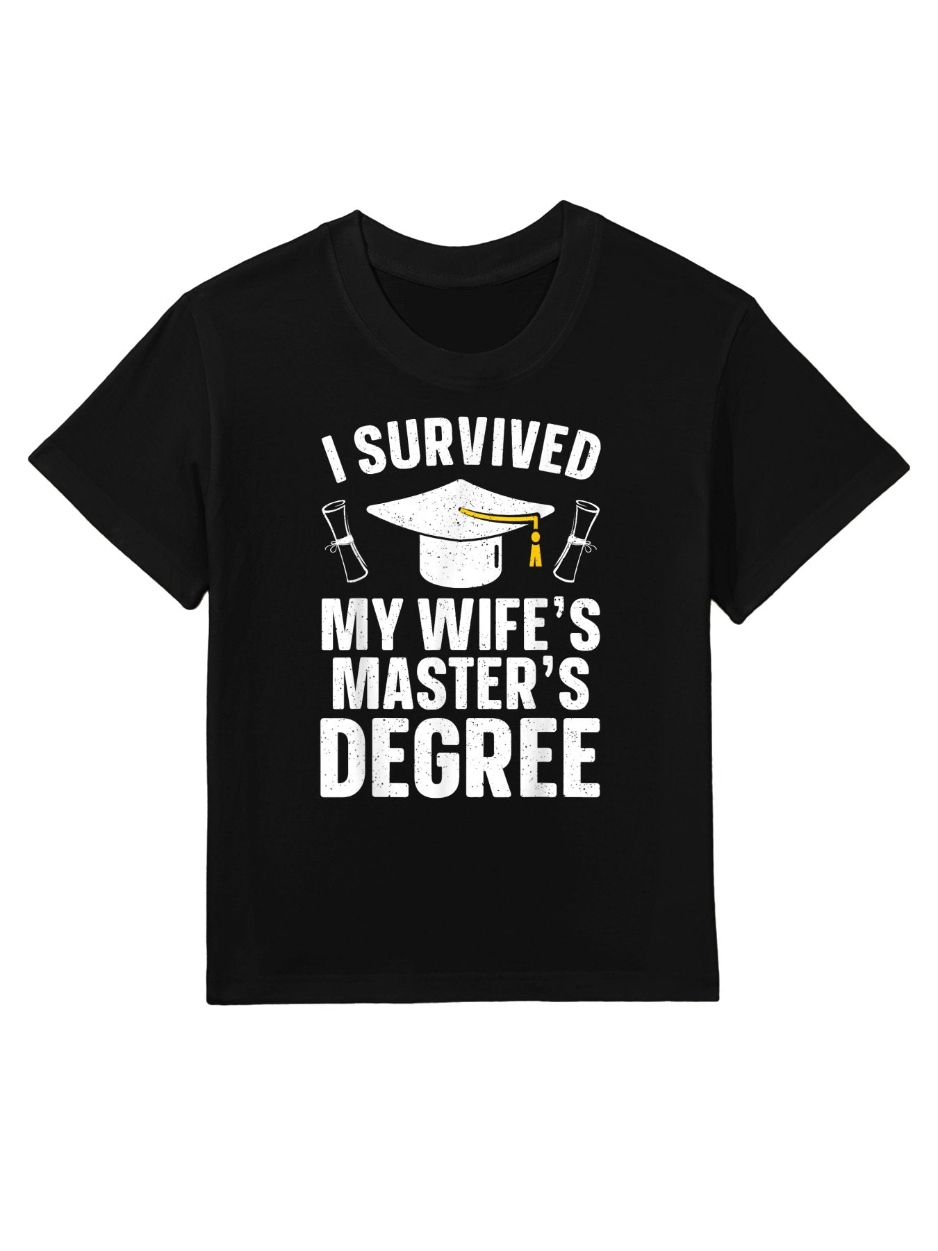 Masters Degree Graduation Art For Men Husband Masters Degree Kids T-Shirt