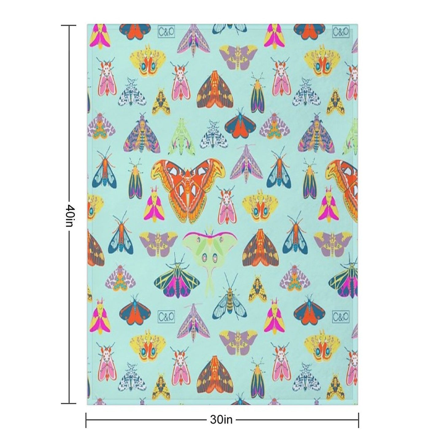 Lots of Lepidoptera Throw Blanket