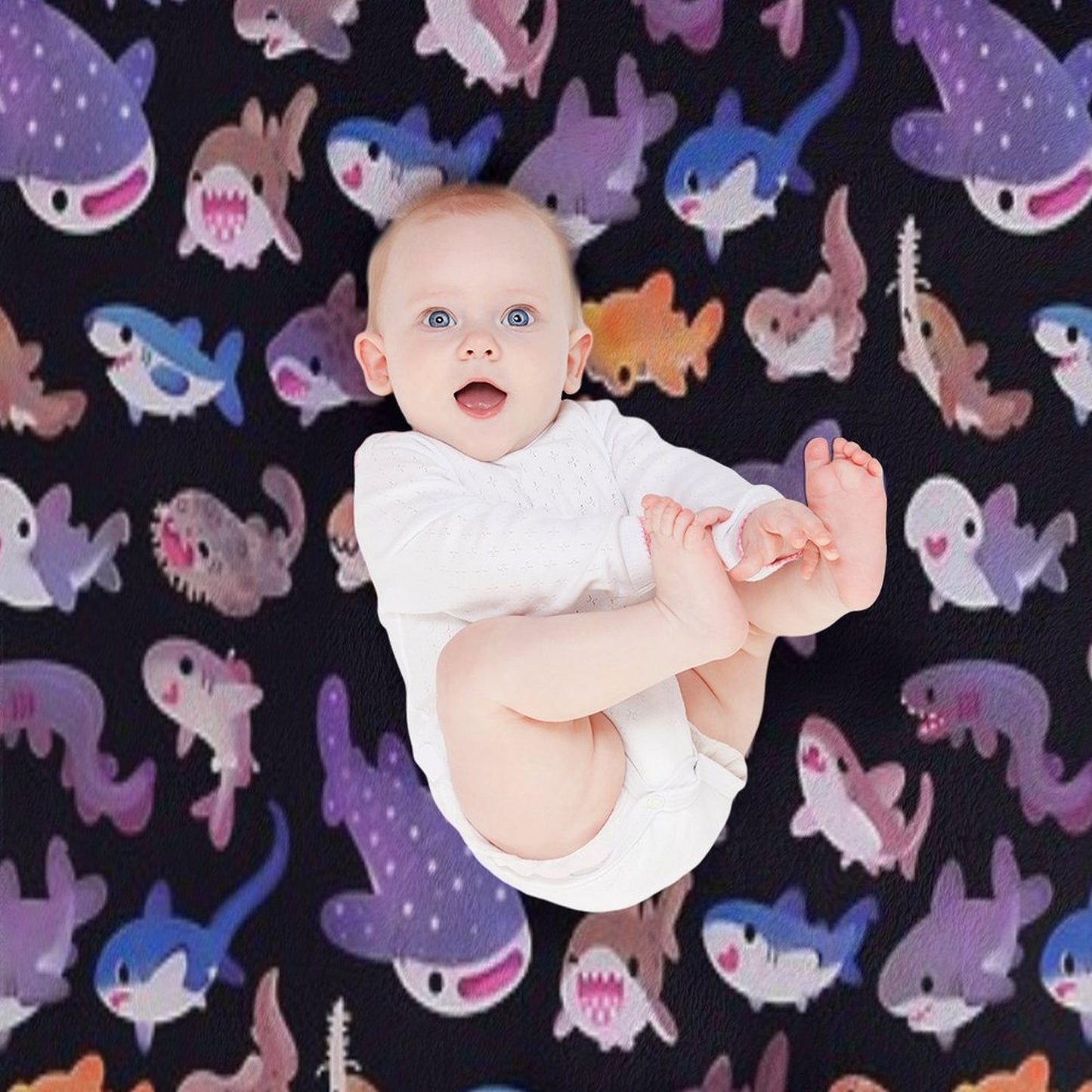 Shark Day Throw Blanket