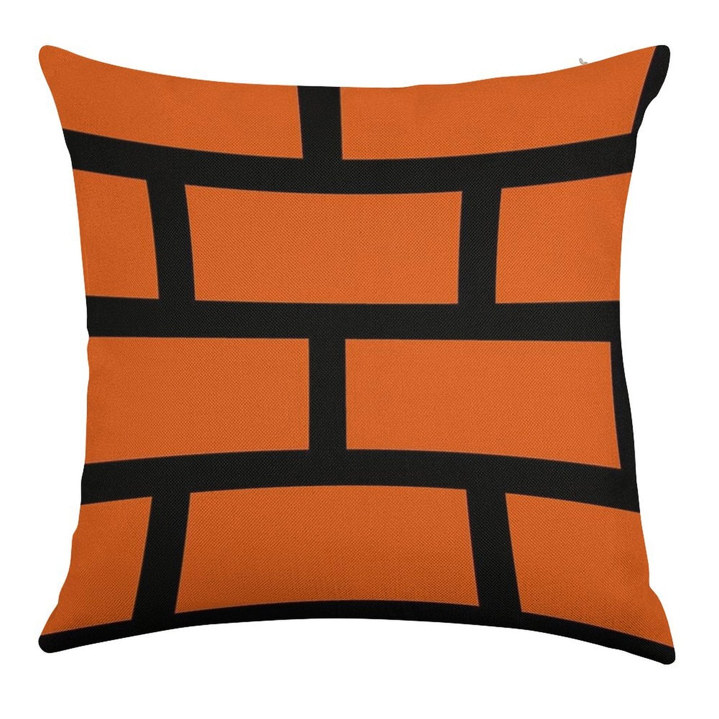 Brick Smash Linen Throw Pillow Cover