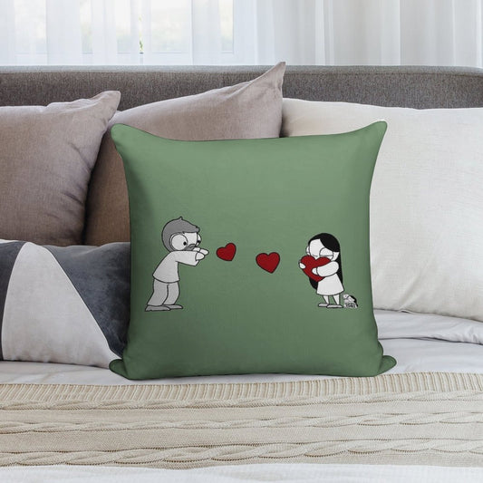 Hearts Throw Soft Home Decor Throw Pillow