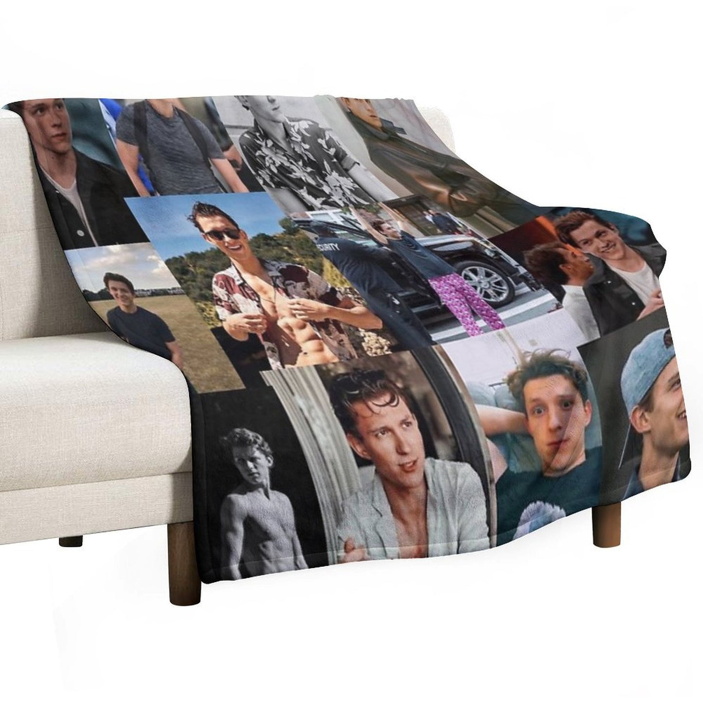 Tom Holland Collage Throw Blanket