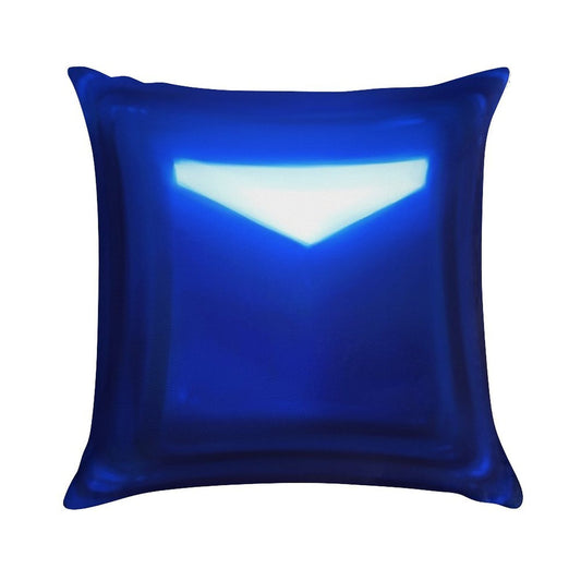 Beat Saber Blue Block Throw Pillow Cover Soft High-Density Material Throw Pillow