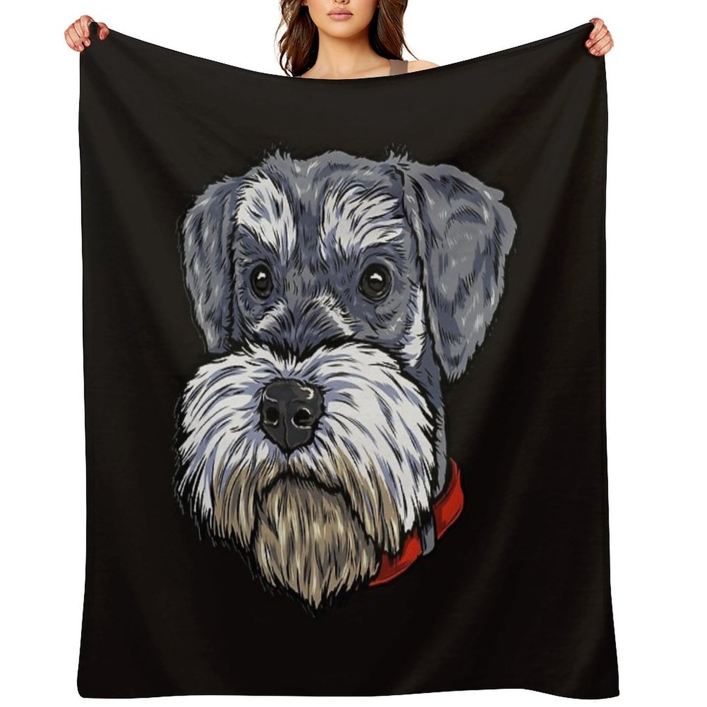 Miniature Schnauzer Throw Blanket