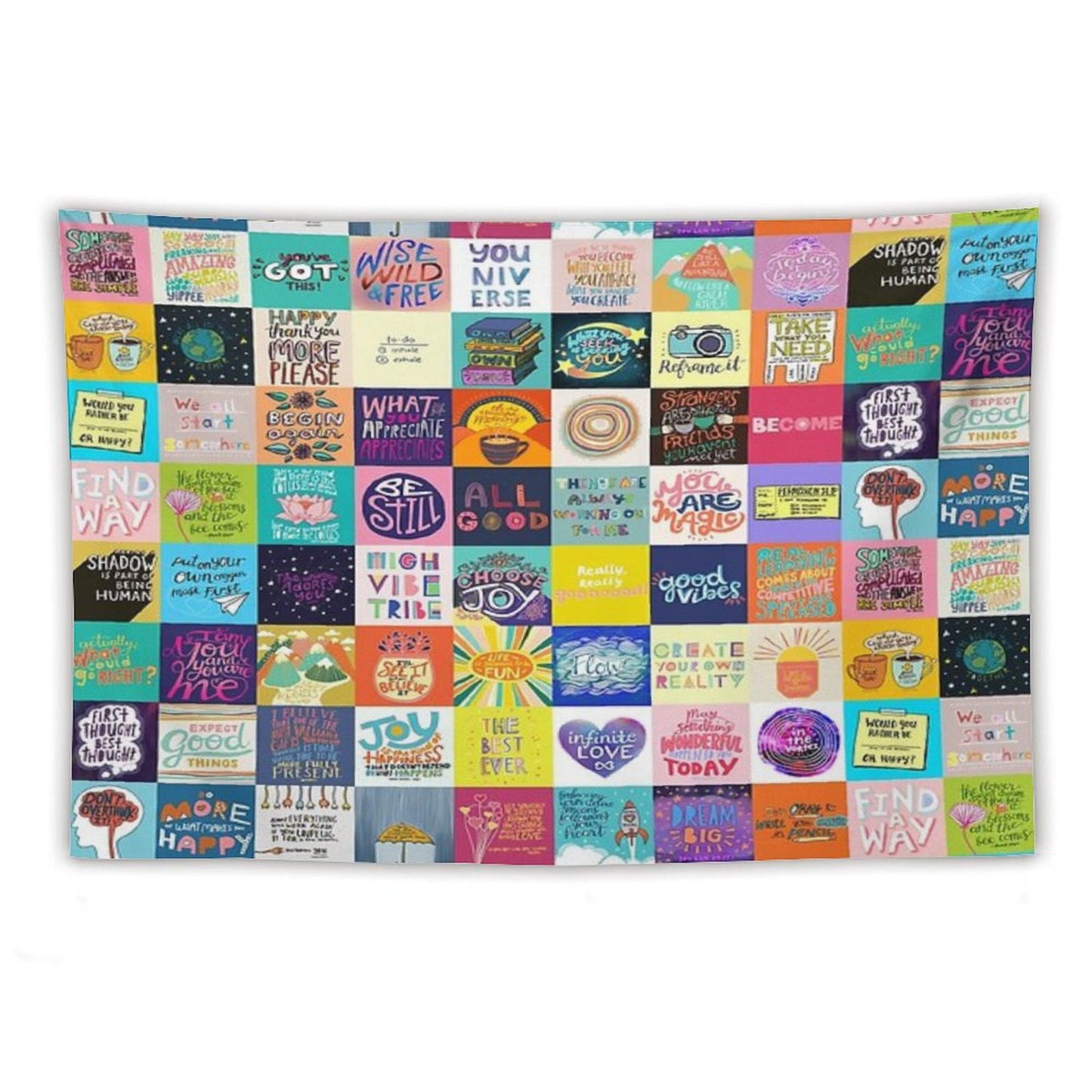 Positivity Patchwork Tapestry