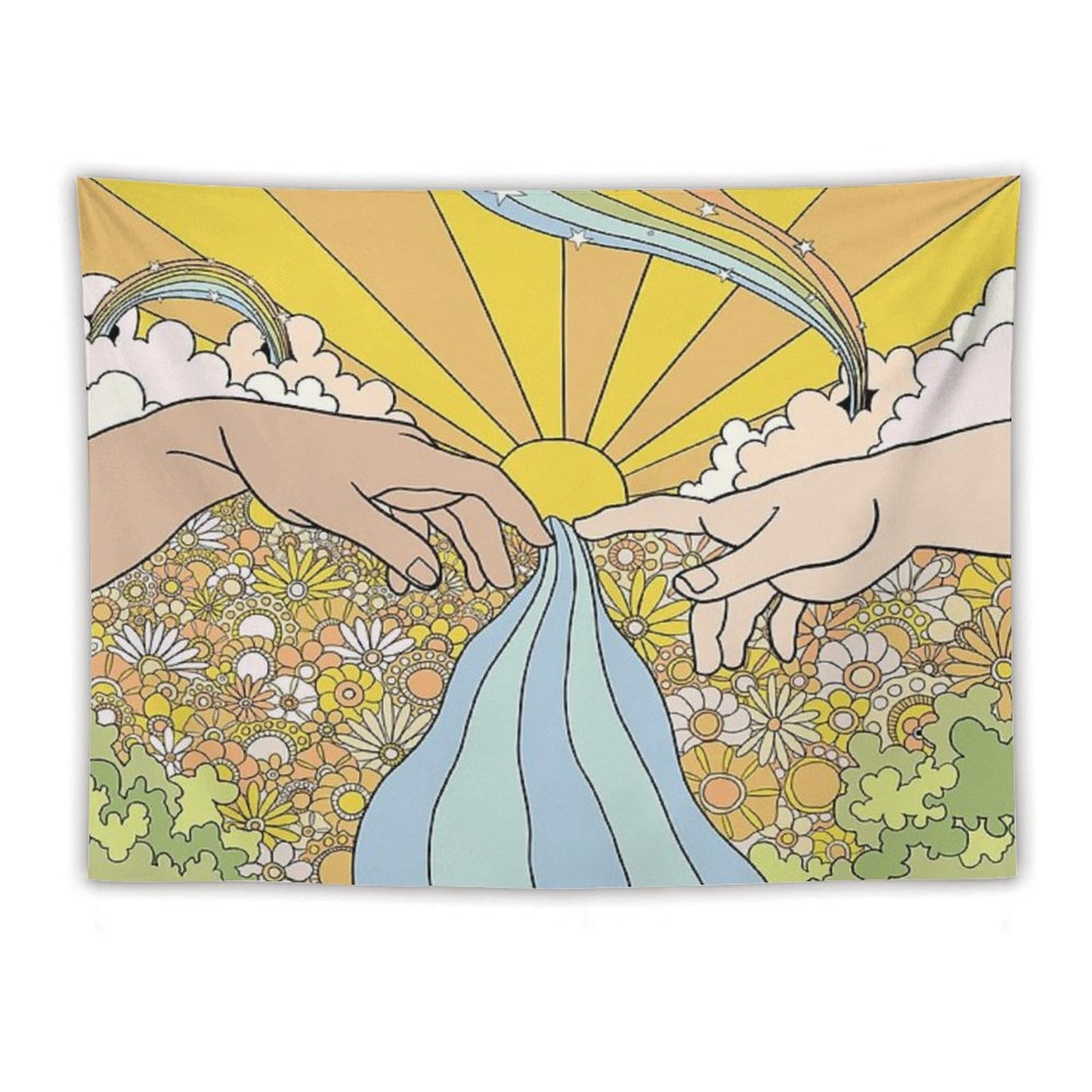 Groovy Creation of Adam Tapestry