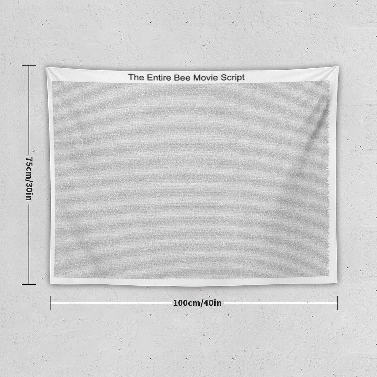 The Entire Bee Movie Script Tapestry