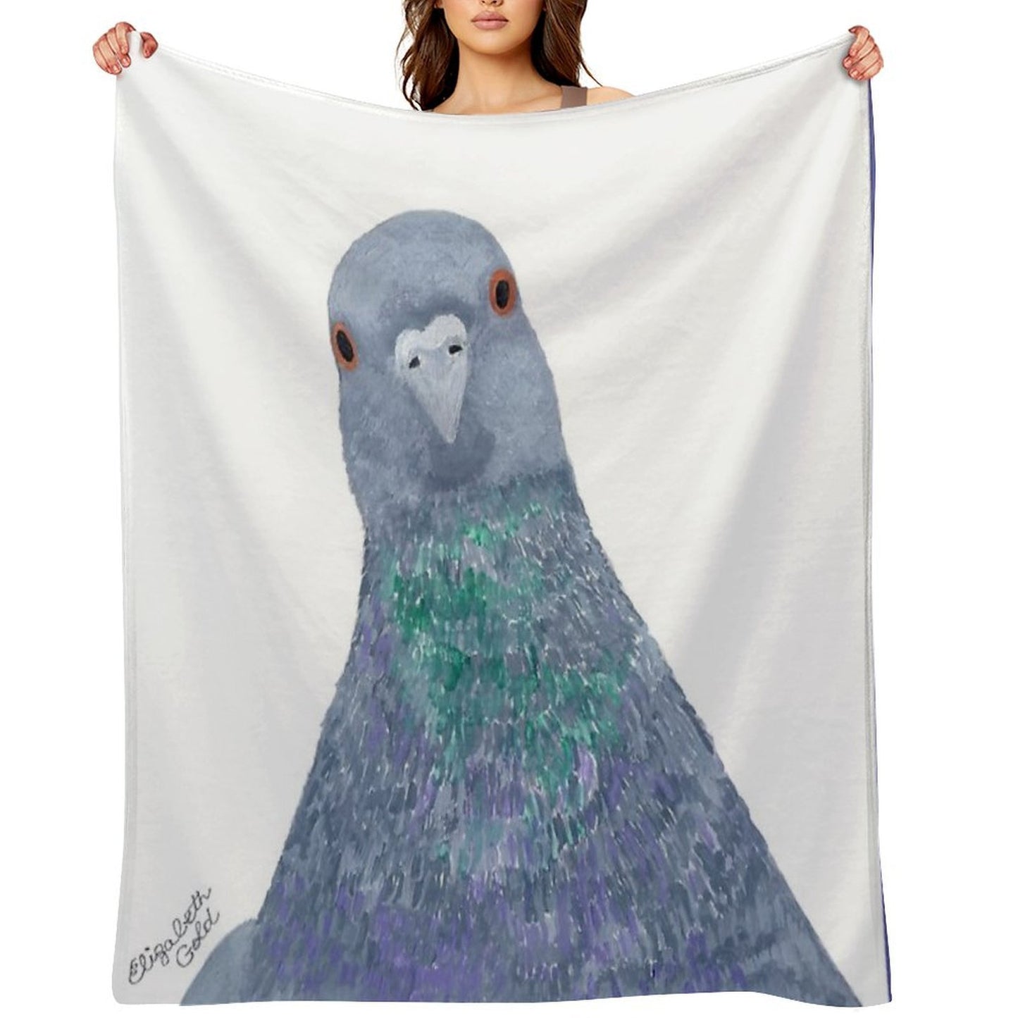 Pigeon Wild Rock Dove Bird Throw Blanket