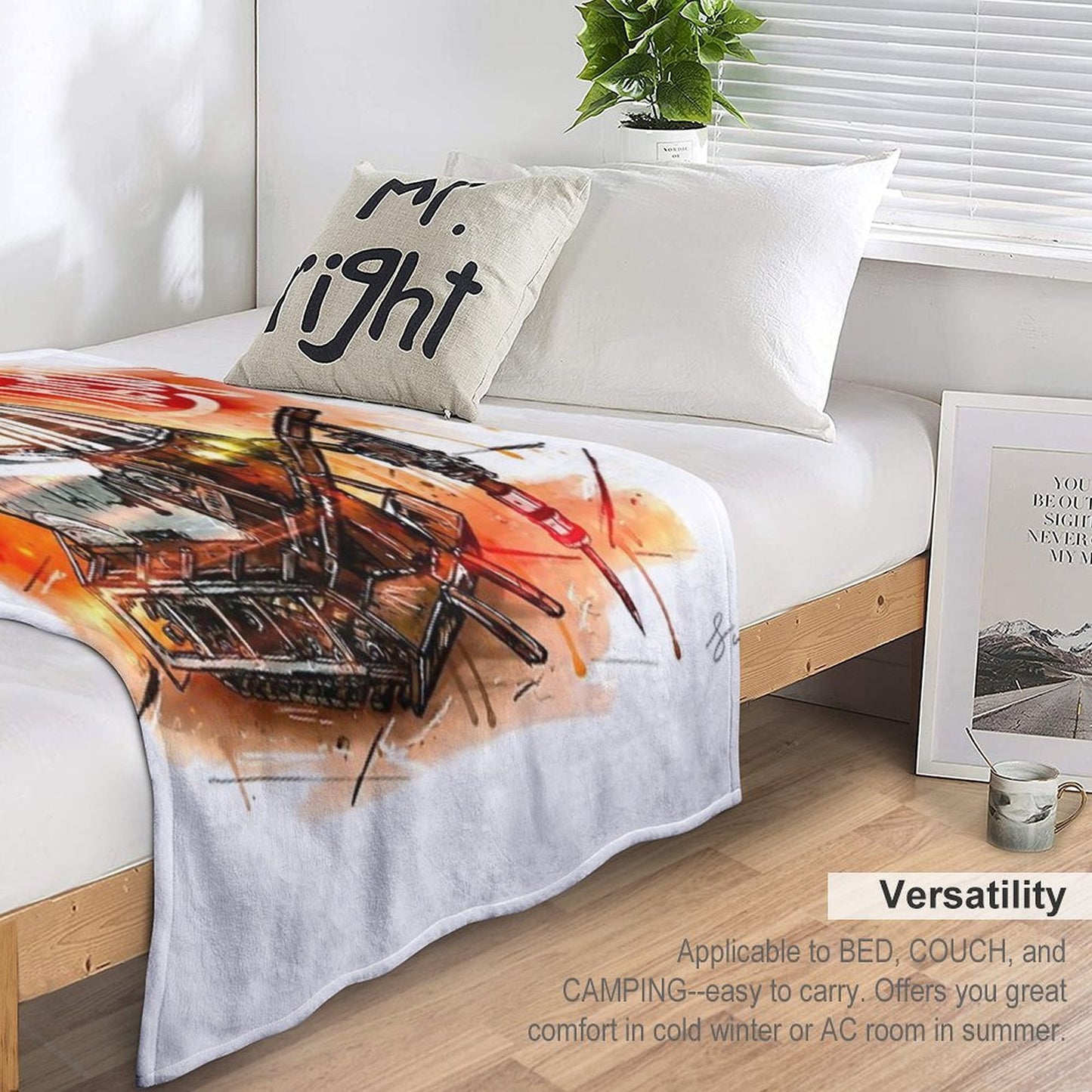 Rusty Art Throw Blanket