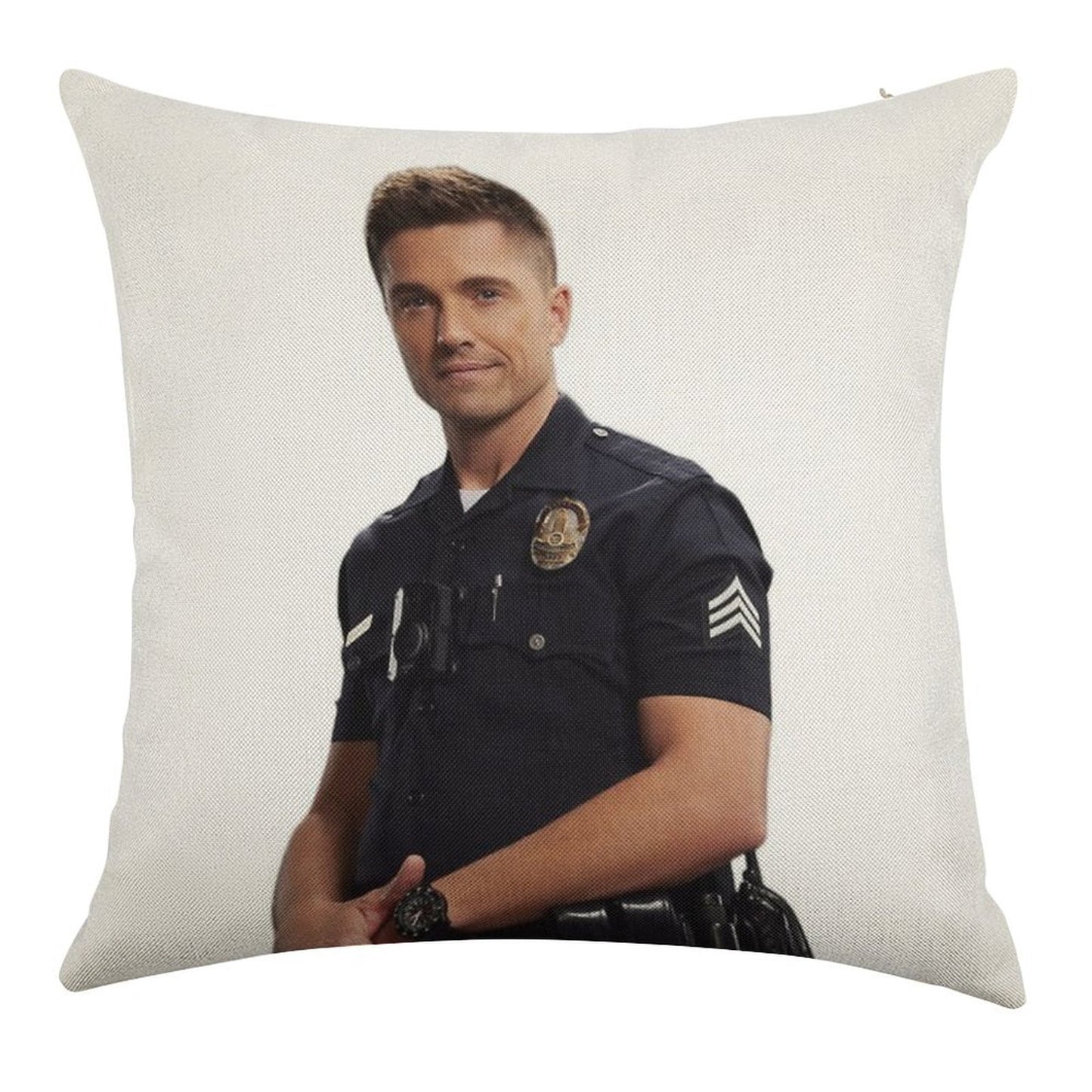Tim Bradford Linen Throw Pillow Cover