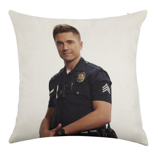 Tim Bradford Linen Throw Pillow Cover