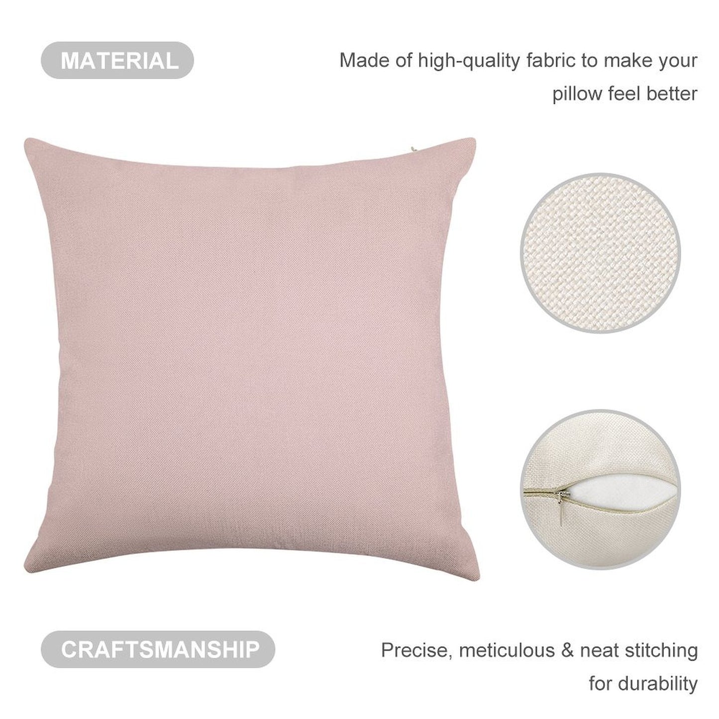 BEAUTIFUL COLORS BLUSH PINK COTTON CANDY LIGHT PINK OVER 100 SHADES OF PINK AT OZCUSHIONS Linen Throw Pillow Cover