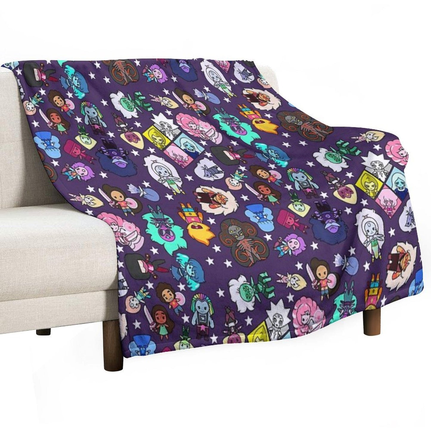 Crystal Gems Throw Blanket