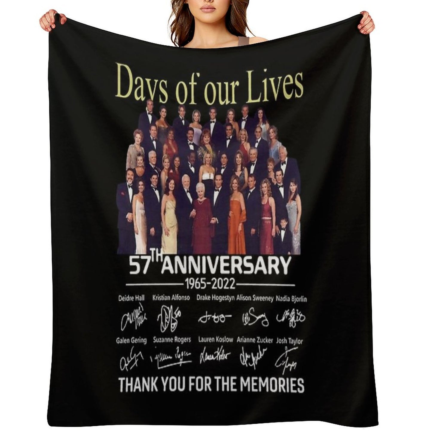Days Of Our Lives 57Th Anniversary Throw Blanket
