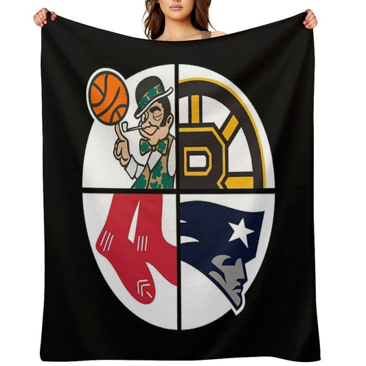 Boston Sports Throw Blanket