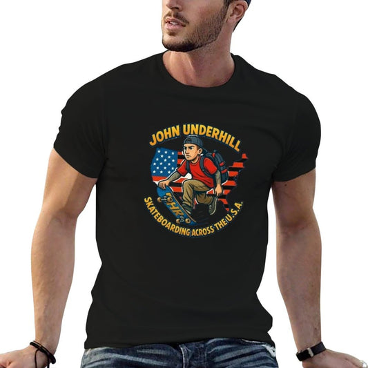 John Underhill Skateboarding Across The USA Breathable T-Shirt