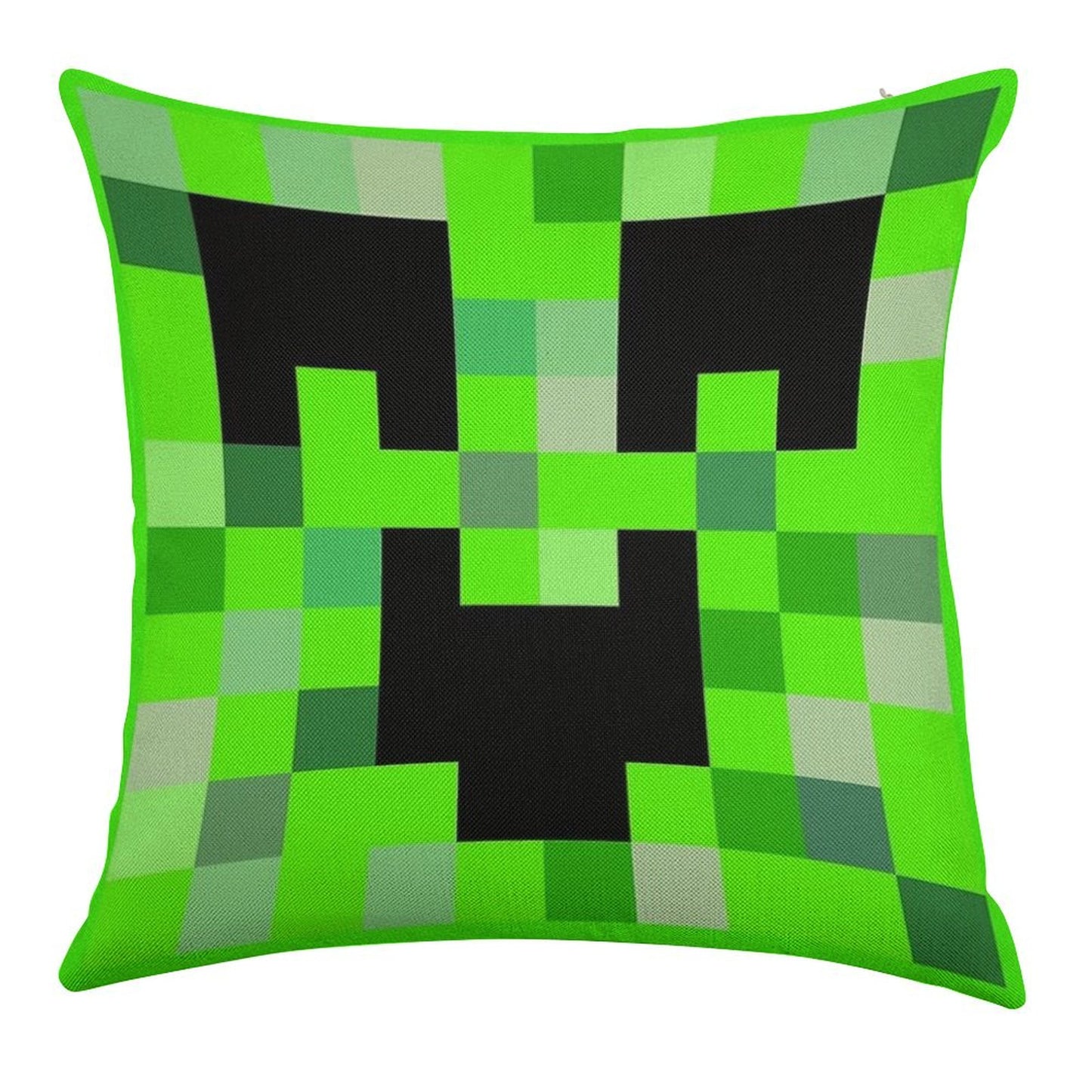 Kawaii Creeper Linen Throw Pillow Cover