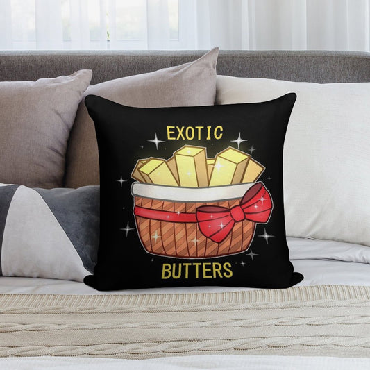 FNAF Exotic Butters Soft Reinforced Edging Throw Pillow