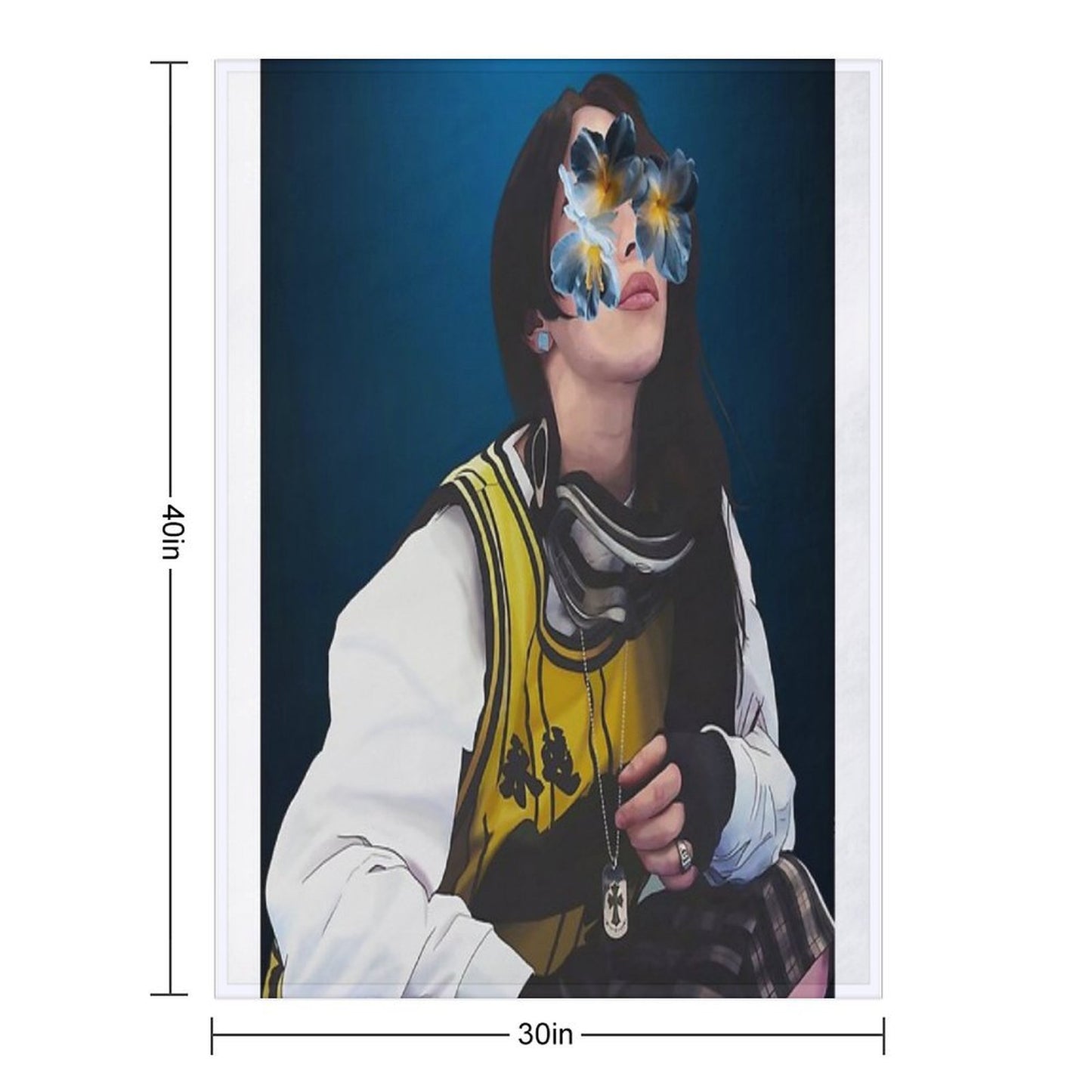 Spotlight on Billie Eilish Throw Blanket