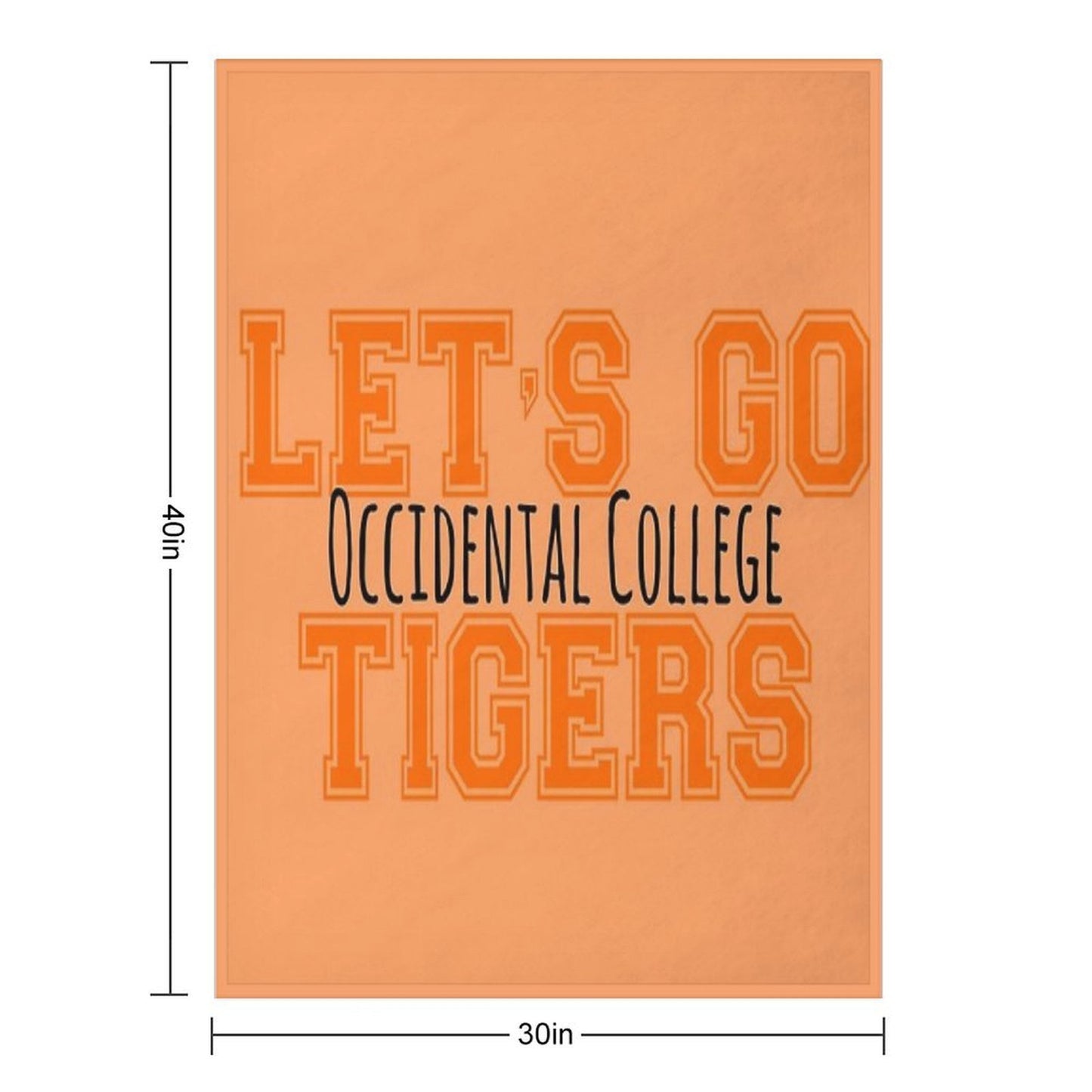 Occidental College Throw Blanket