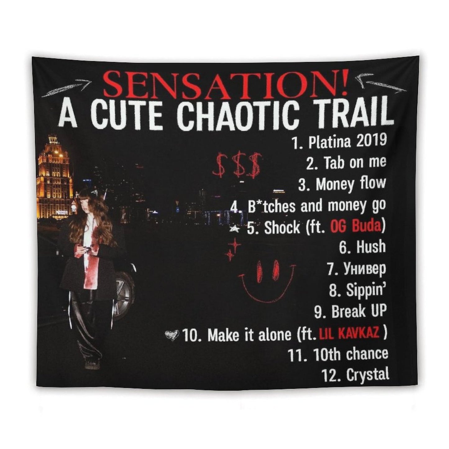 SENSATION! A Cute Chaotic Trail Tapestry
