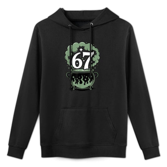 Witch Six Seven 6 7 Halloween Brainrot Meme 67 Funny Durable Construction Hoodie