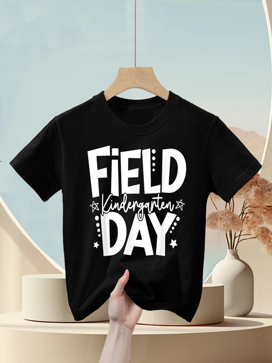 Kindergarten Field Day 2025 Let The Games Begin Kids Teacher Kids T-Shirt