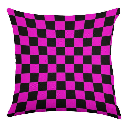Garry's Mod Missing Textures Pattern (High Quality) Linen Throw Pillow Cover
