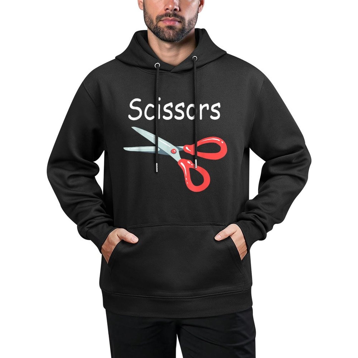 Rock Paper Scissors Matching Halloween Costumes Colorfast Hoodie